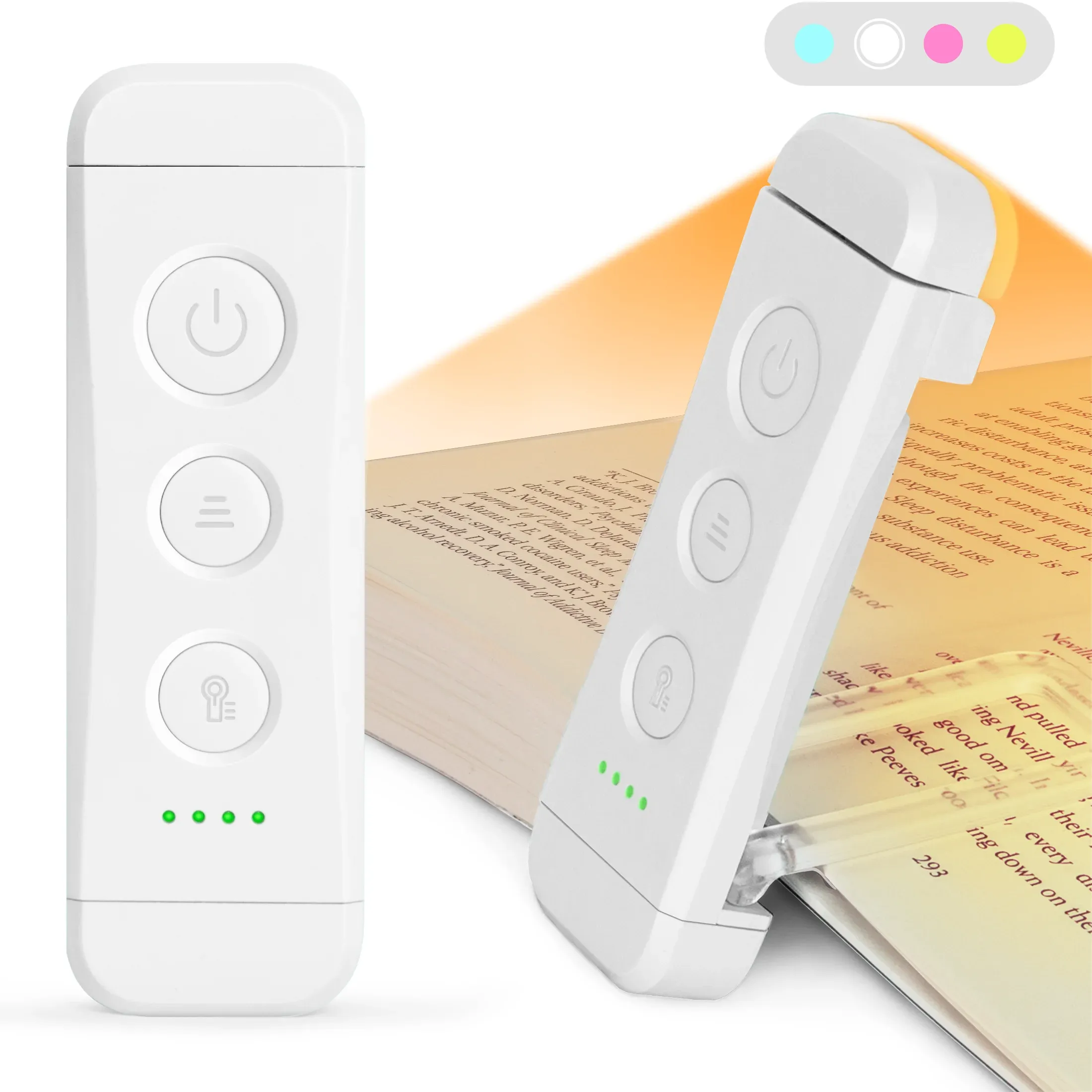 usb rechargeable book light for reading in bed portable clip on led reading light clip desk light bookmark read light night lamp-45