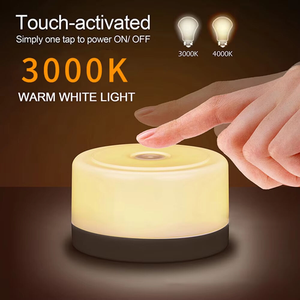 LED Touch Sensor Night Light USB Charging Portable Long Endurance Lamp Baby Nursery Breastfeeding Rechargeable Kids Mini Bedside