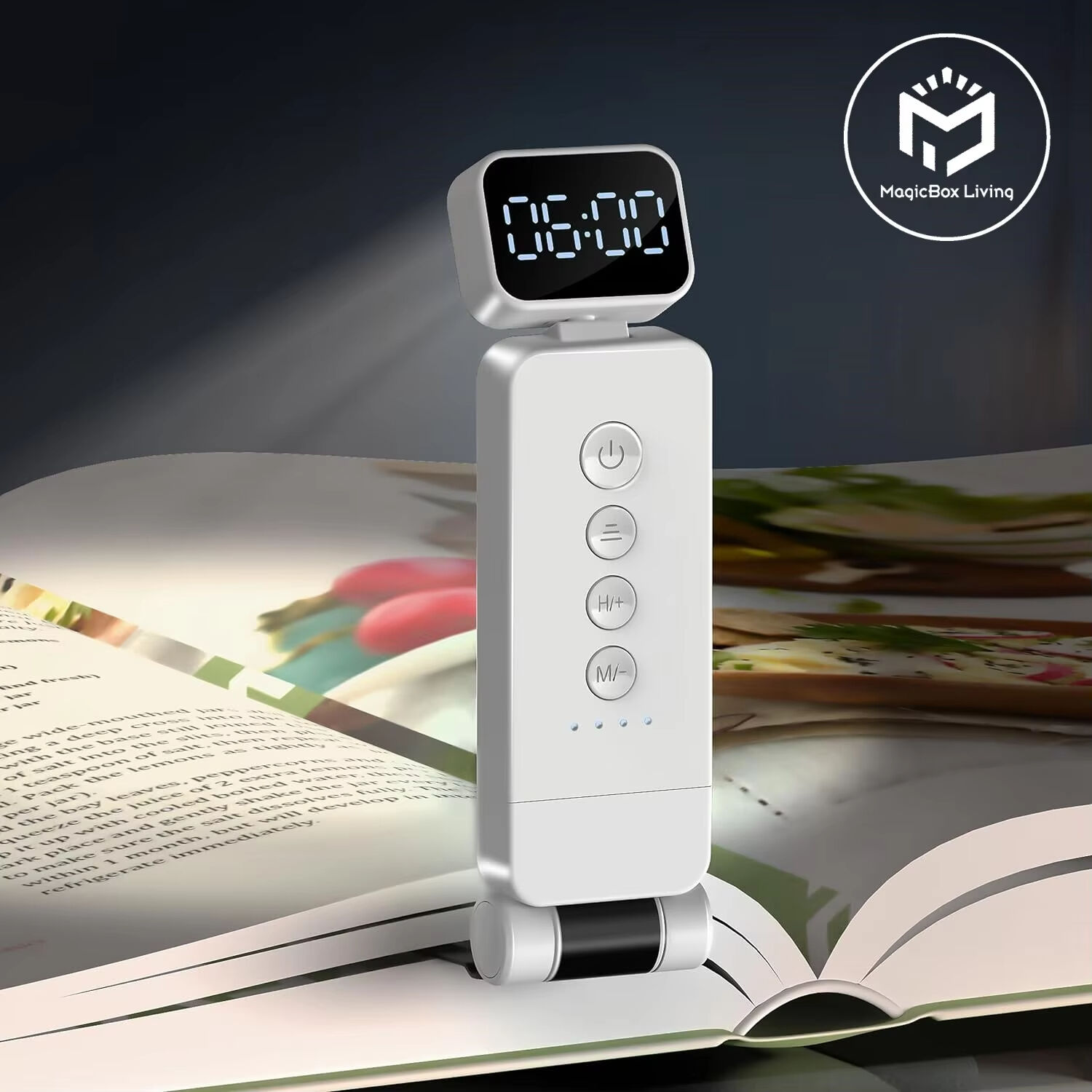 Portable Book Light LED Time 3-Color Lighting Mode Rechargeable Reading Lights Book Lamp Bedroom Night Light Reading Read Lamp