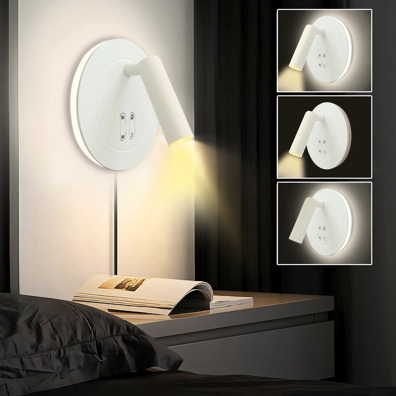 360 rotating versatile rgb wall lamp with remote control-4