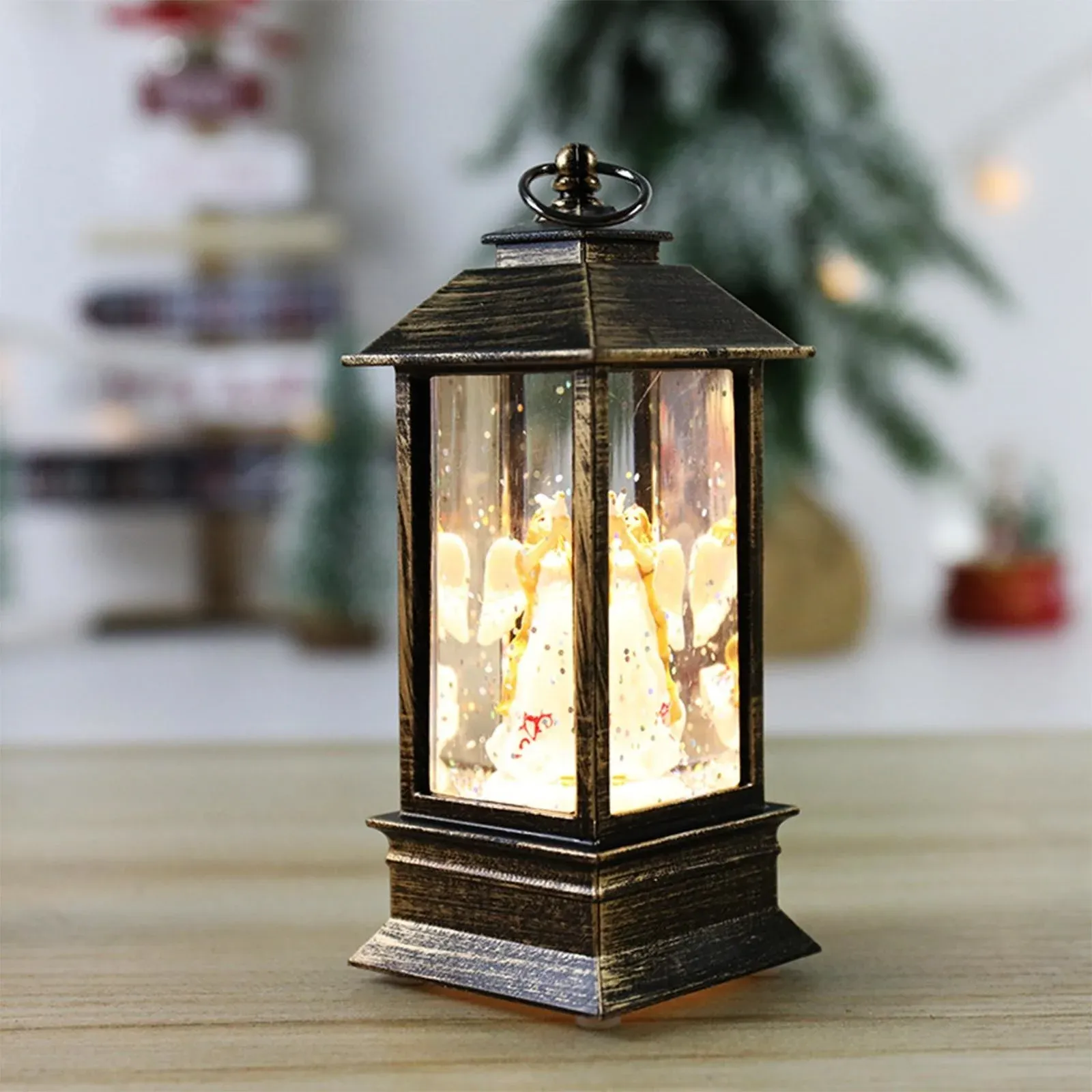 merry christmas decoration christmas lanten led globe hanging vintage santa lamp snowman tea led lantern light castle-62