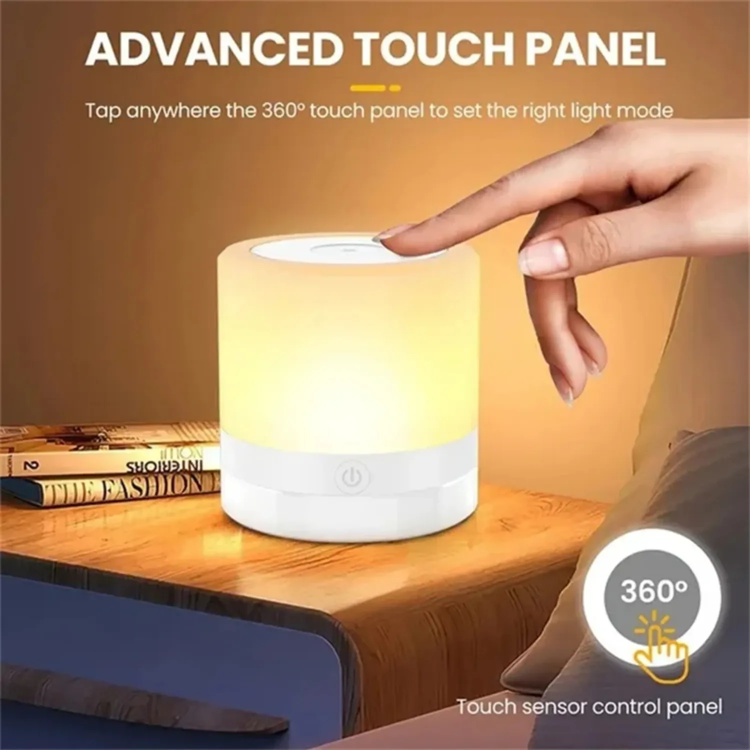 7 colors night light dimmable led sensor wooden bedside table lamp with adjustable brightness remote control mushroom led cube693-39