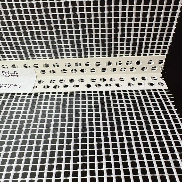 Coin de perle en PVC avec maillage en fibre de verre