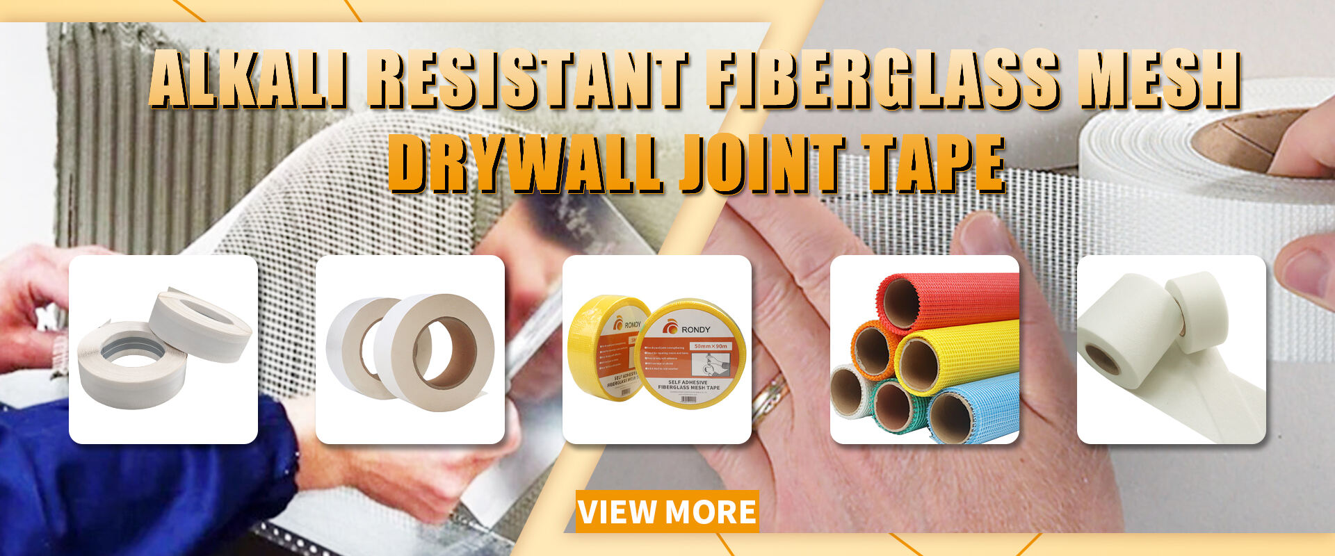 Alkali Resistant Fiberglass Mesh Drywall Join Tape