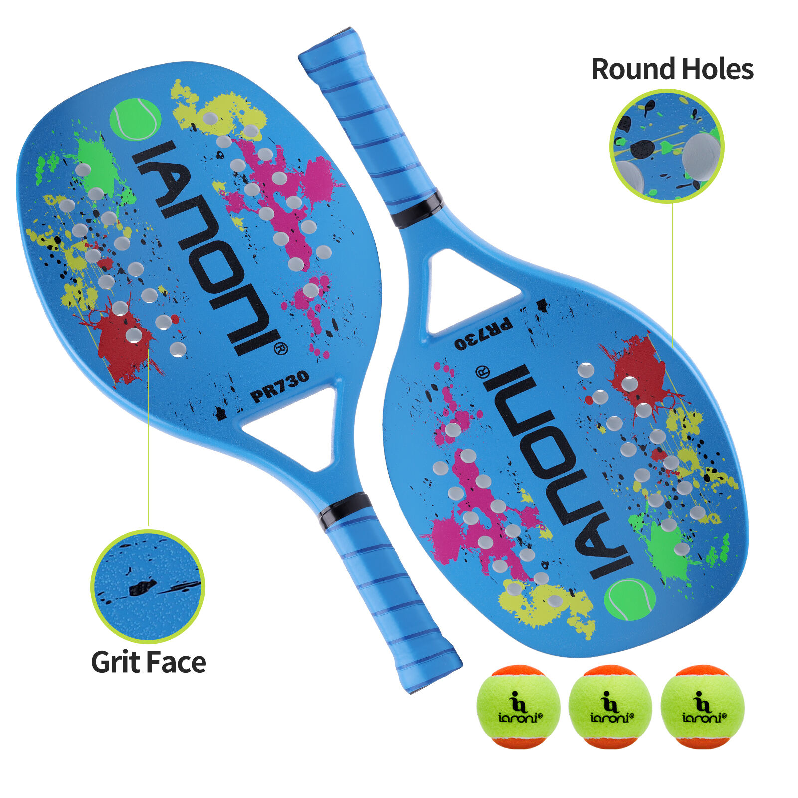 IANONI PR730 Beach Tennis Racket details