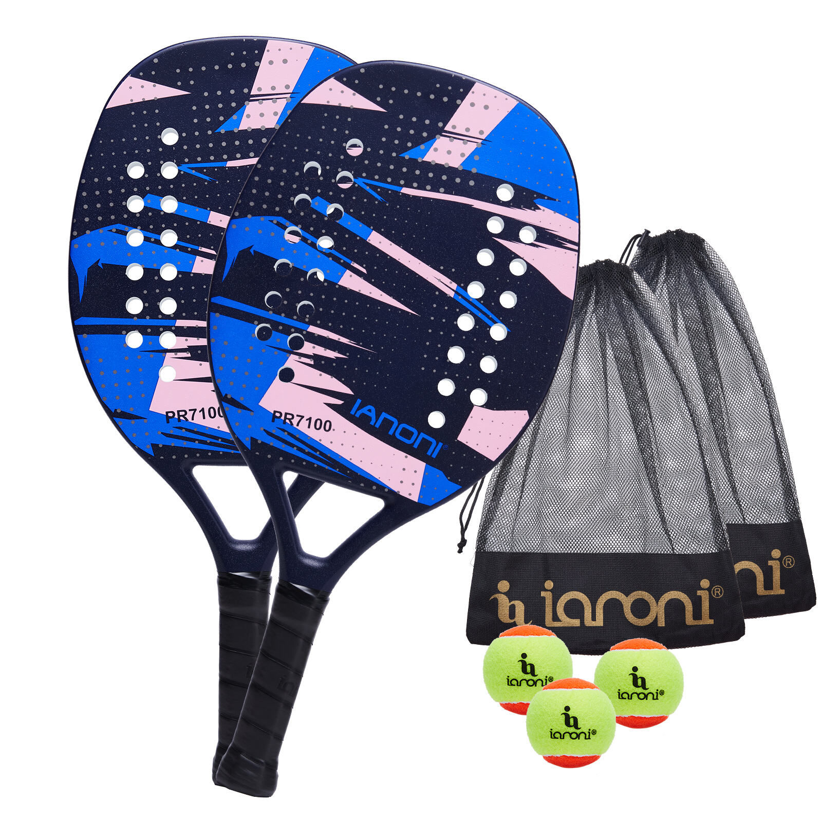 IANONI PR7100 Beach Tennis Racket Set