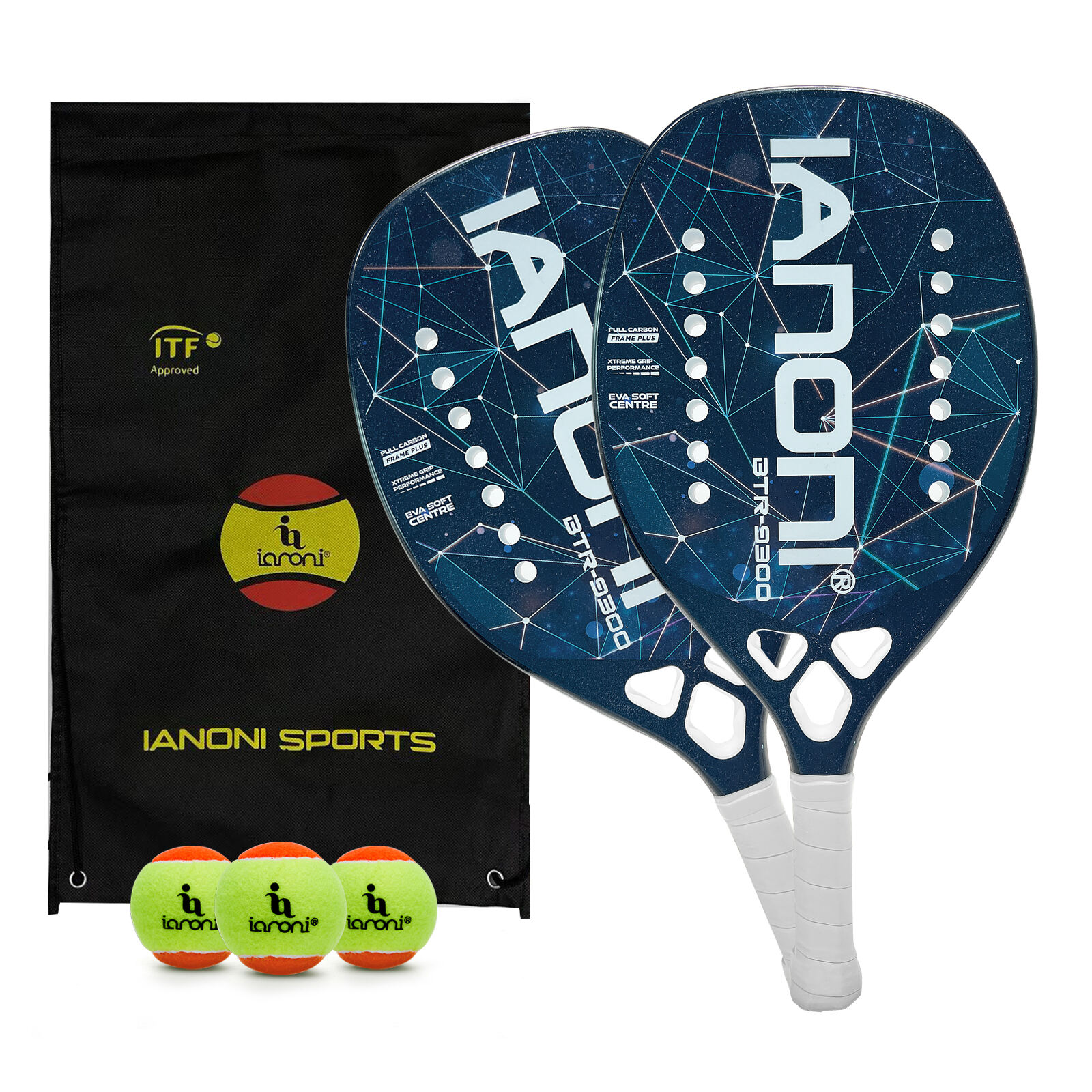 IANONI PR9300 Beach Tennis Racket Set