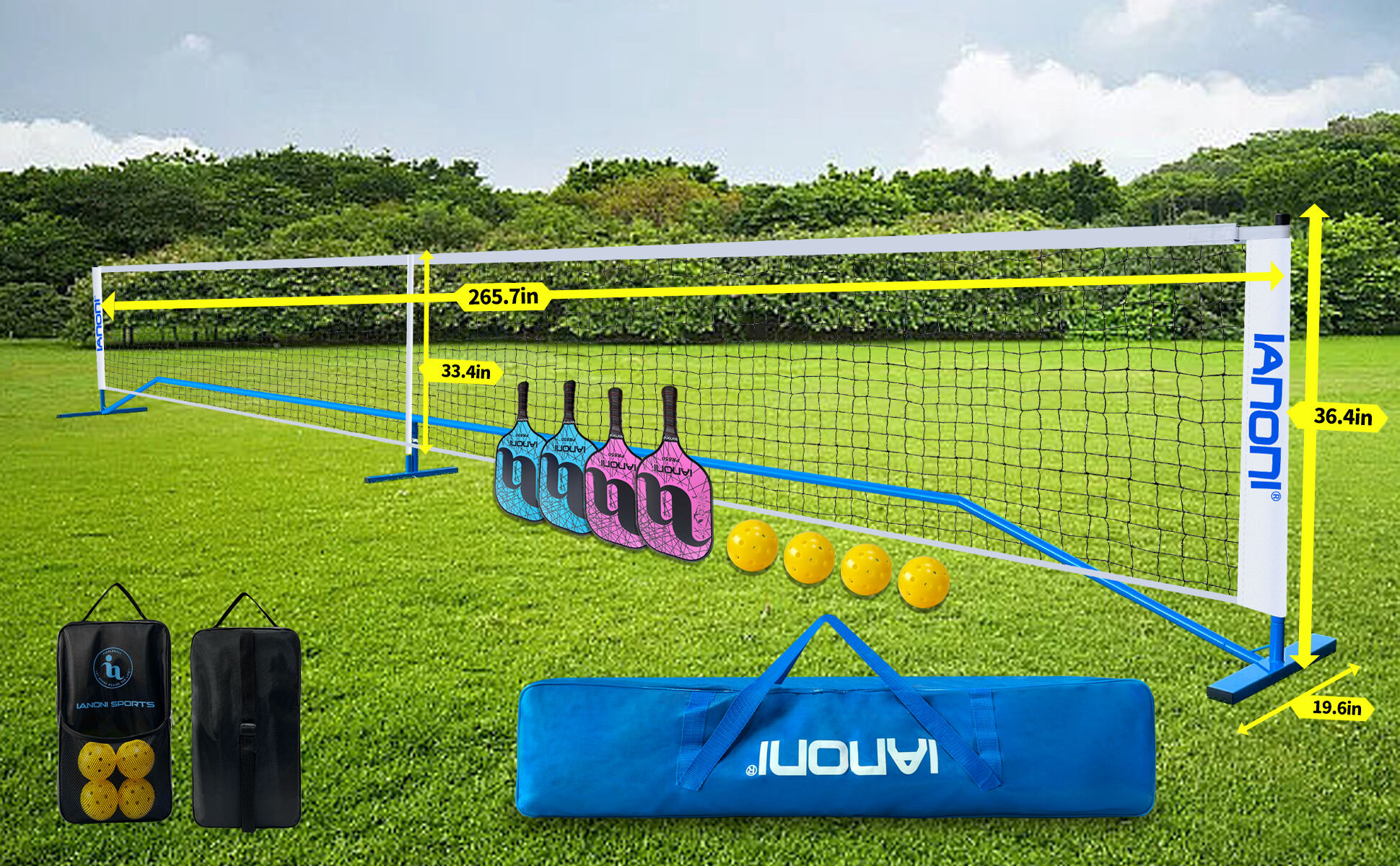 IANONI PN6M Pickleball Net factory