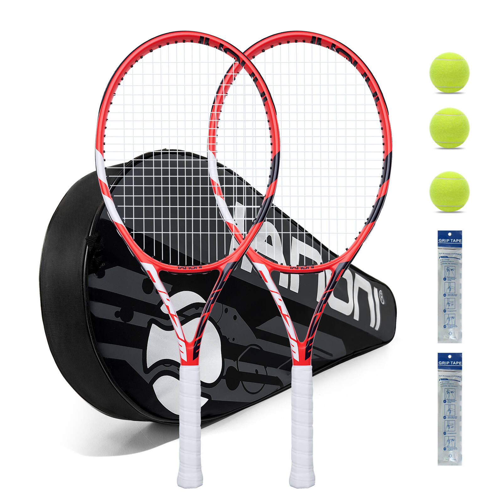 ORVE Red Tennis Racket Set