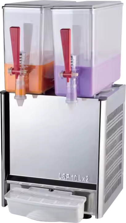 Stainless Steel Drink Beverage Cold Hot Juicer Drink Juice Dispenser 10L*2