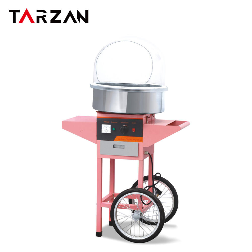  Cotton Candy Machine Commercial Easy to Operate Cotton Candy Vending Machine with Cart  Maquina de algodón de azúcar