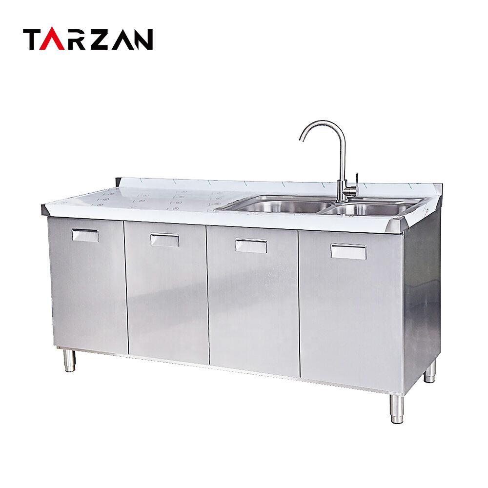 Kitchen Cabinet with Stainless Steel 