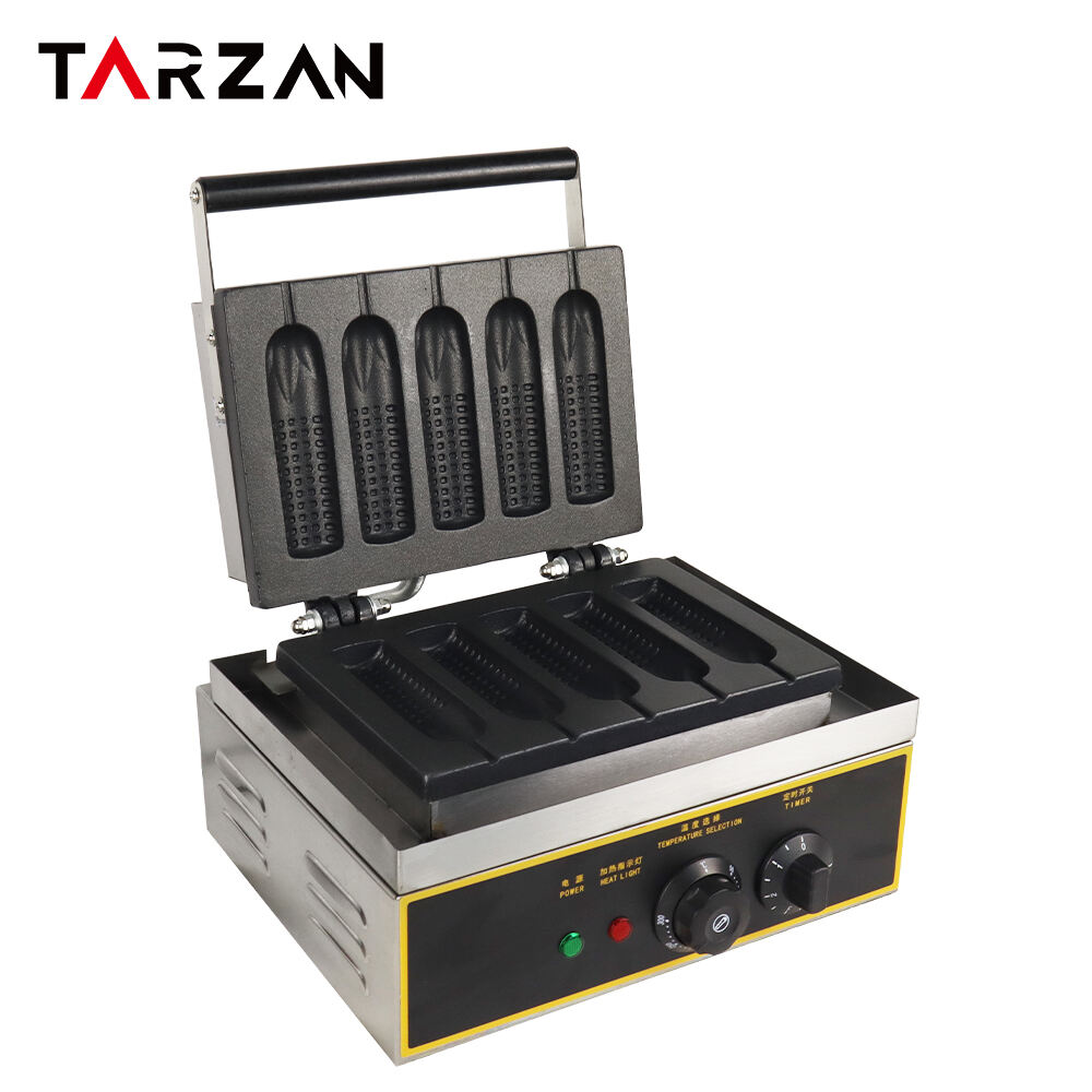 Electric Corn Stick Hot Dog Machine Home Commercial 1.5KW Waffle Machine Corn Waffle Maker for Restaurant Bakeries Snack Bar