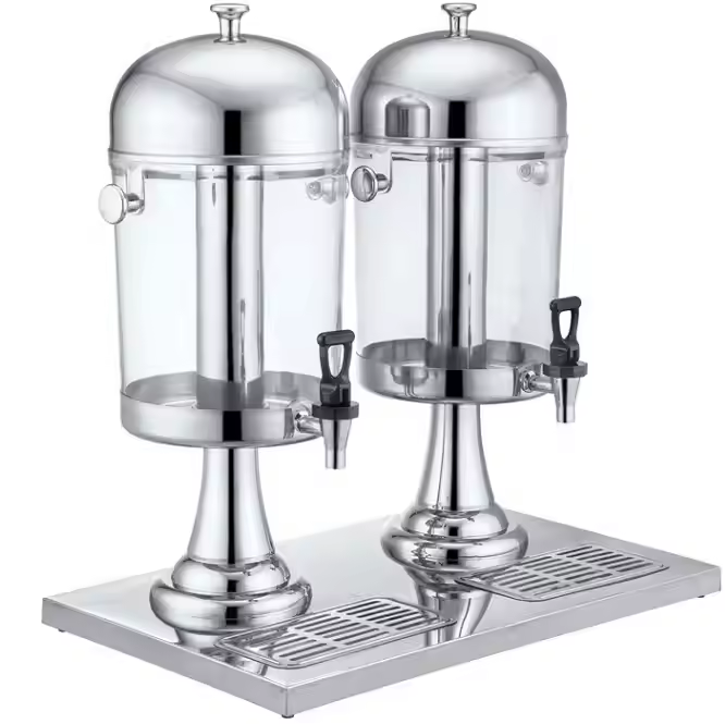 Restaurant Hotel Commercial Stainless Steel Soda Juice Self-Service Glass Dispenser Beverage Rack