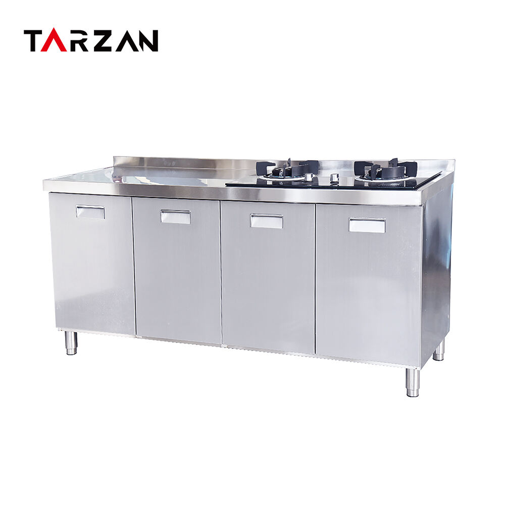 Kitchen Cabinet with Stainless Steel 
