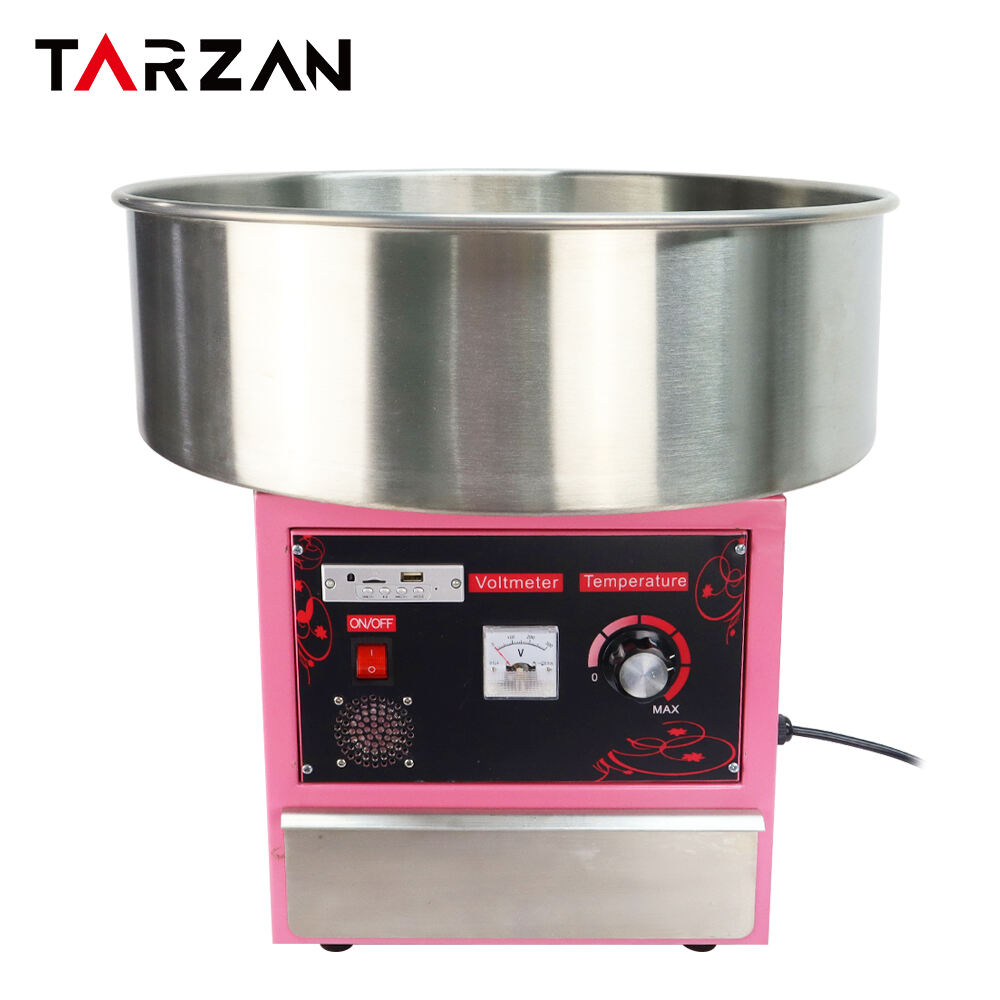 Electric Candy Floss Machine Commercial Cotton Candy Maker  with music Snack Machine