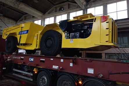 Tuoxing Heavy Industry's TU-20 customized mining truck arrives at the mining area in Bosnia and Herzegovina