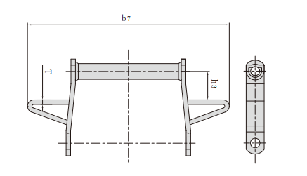 welded steel type drag chains359-9