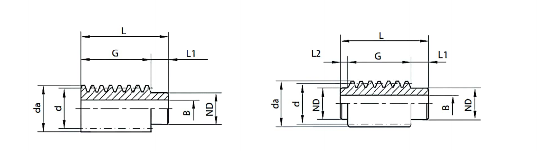 stock bore worm and worm gears594-27