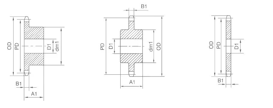 flame cut sprockets661-3
