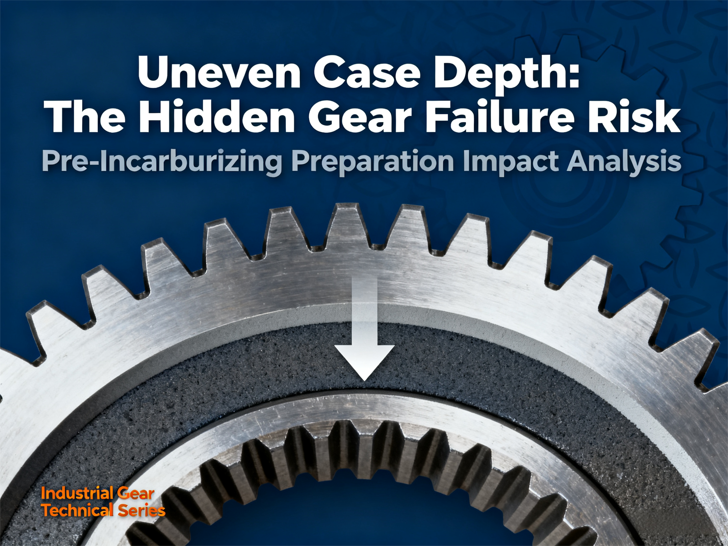 Cómo una Preparación Inadecuada antes de la Cementación Provoca Fallas por Profundidad de Capa Irregular en Engranajes