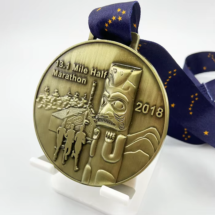 Wholesale Custom Running Medal Custom 3D Marathon Souvenir Medal Custom Soft Enamel Weightlifting Medal