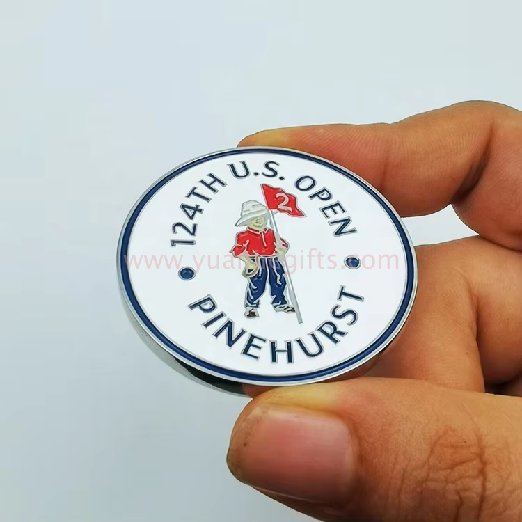 Custom Various Design Metal Ball Markers Golf Accessory With Your Own Logo Magnetic Alphabet Golf Ball Marker