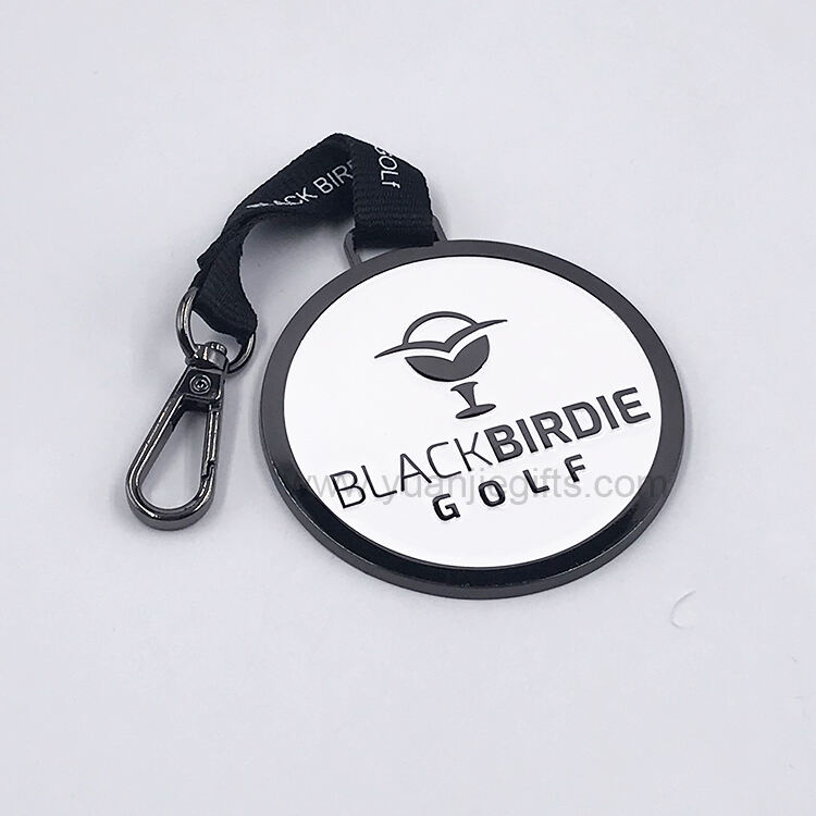 Custom logo Golf Metal Luggage Member Bag Tag With Small Moq
