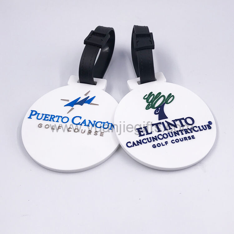 Custom Make Your Own Travel Luggage Tag Soft Pvc Rubber Golf Bag  Tag