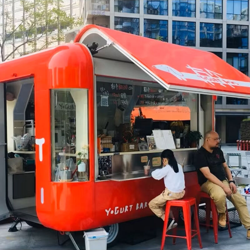 Camion de nourriture mobile personnalisé à vendre prix bon marché avec cuisine complète