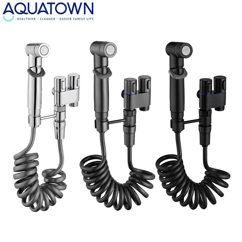 Custom Stainless Steel High Pressure Handheld Bidet Manufacturer Toilet Shattaf Hand Bidet Sprayer Set For Bathroom