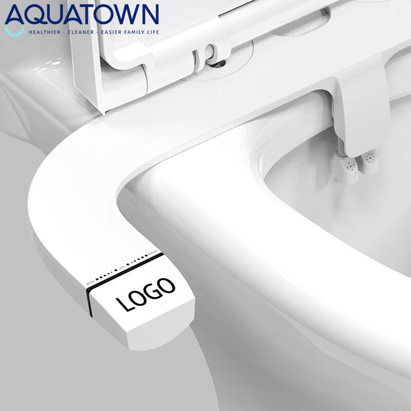 Aquatown Ultra Slim Cold Water Bidet Toilet Attachment Dual Nozzle Self-Cleaning Bide Smart Non Electric Toilet Bidets