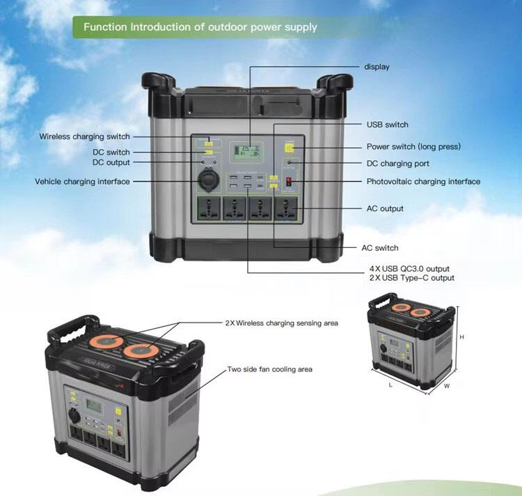 SolarStorm 1000W Portable Power Battery Bank details