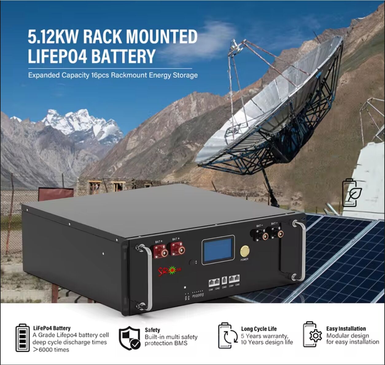 LithiumPro 5KWh Comprehensive Energy Storage System with Lithium Battery Technology details