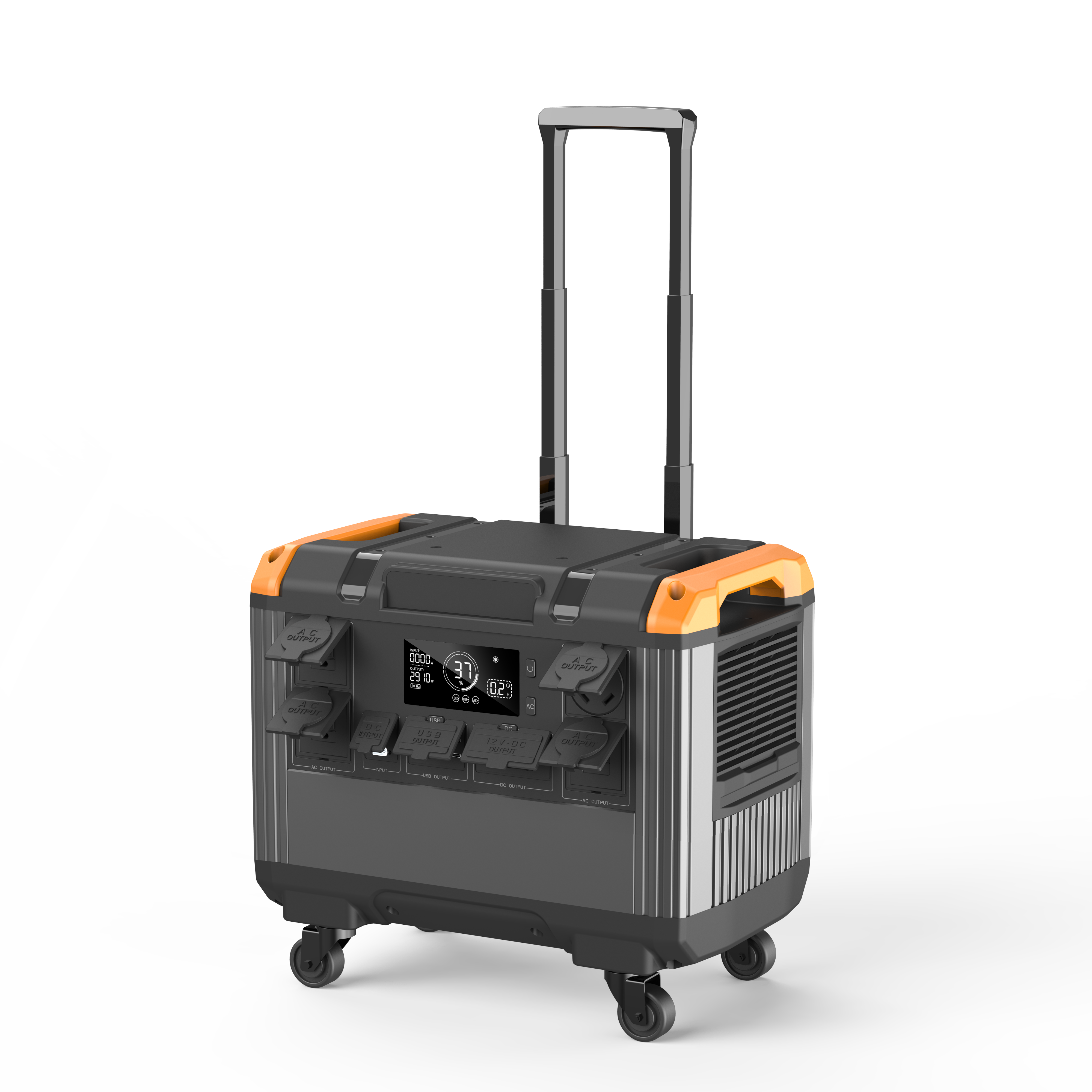 3000W portable outdoor power supply with pull bar