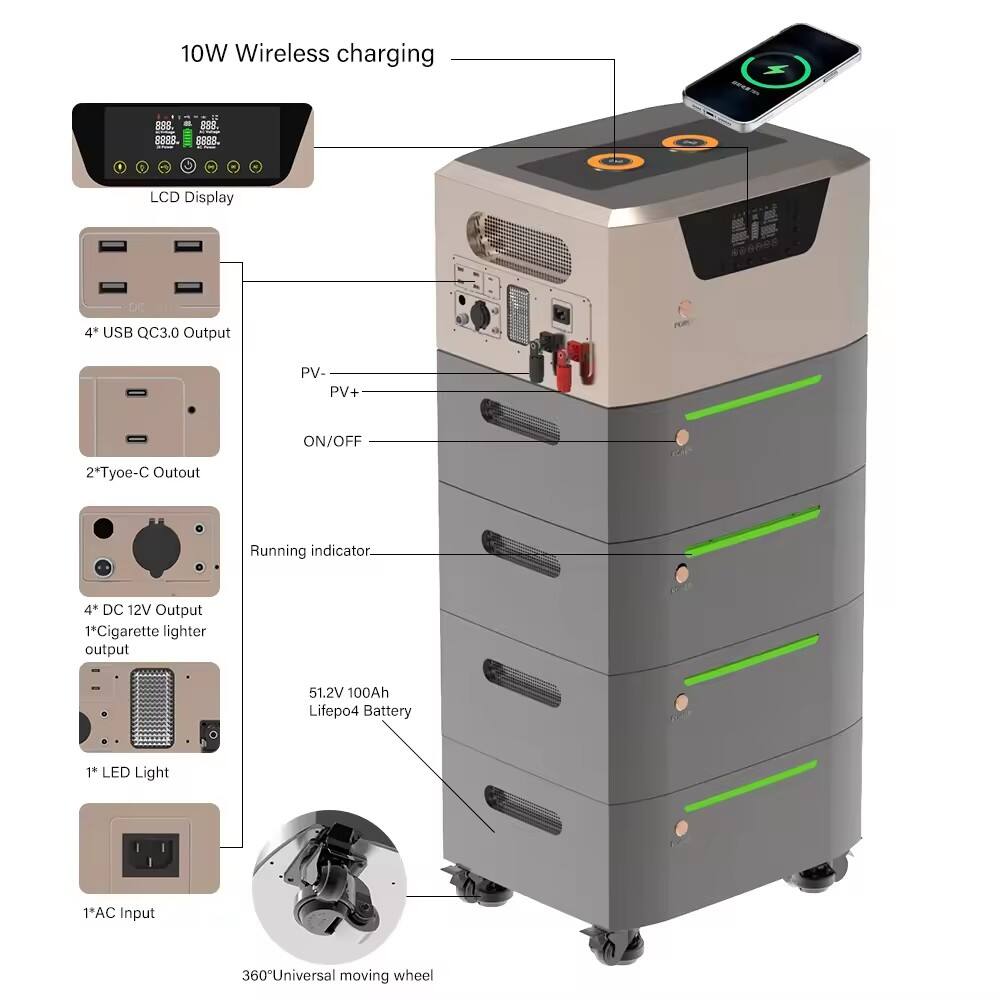 HybridStack 5KW+5KWh Energy Storage Power Supply