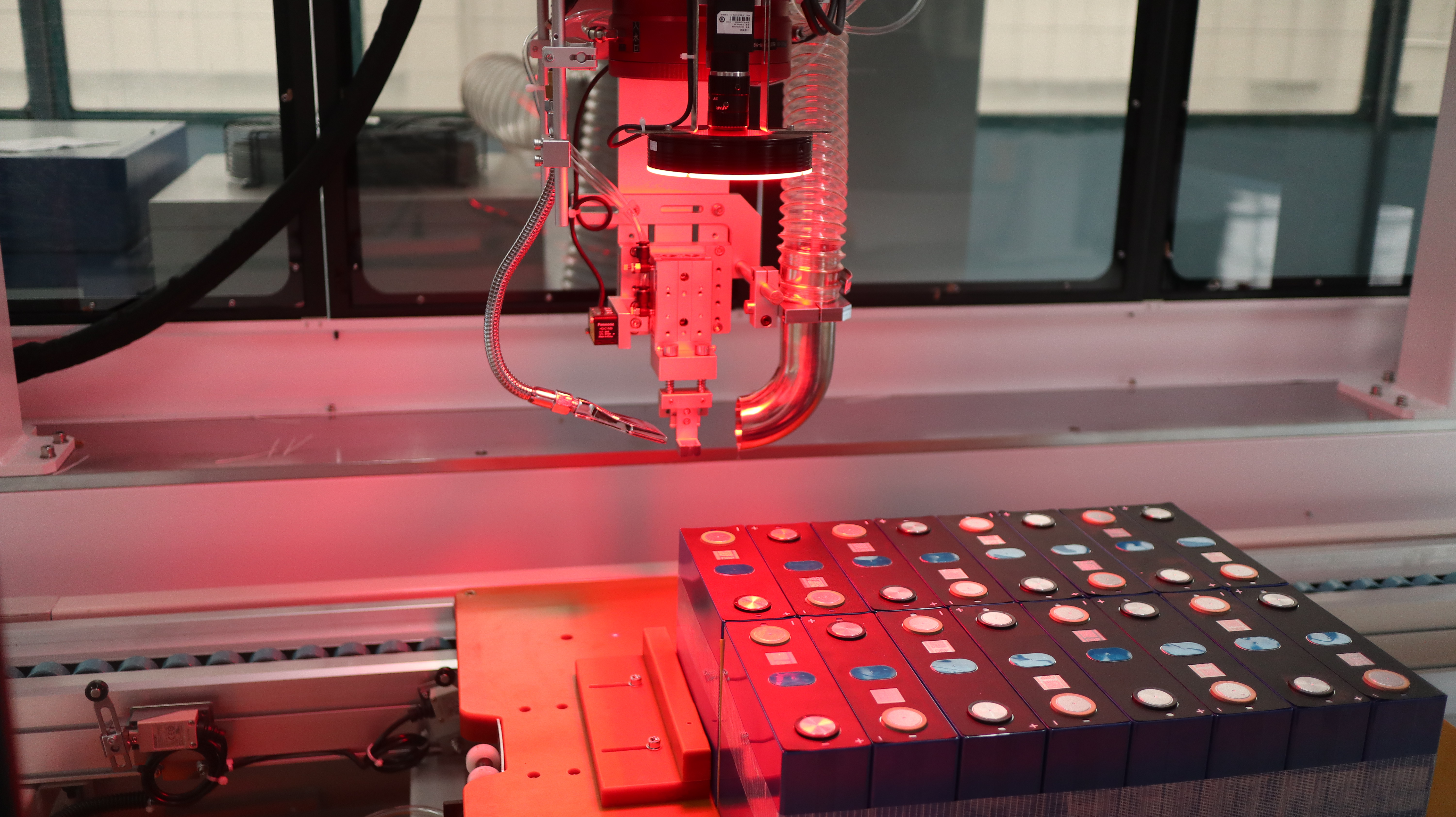 Automatic welding production line