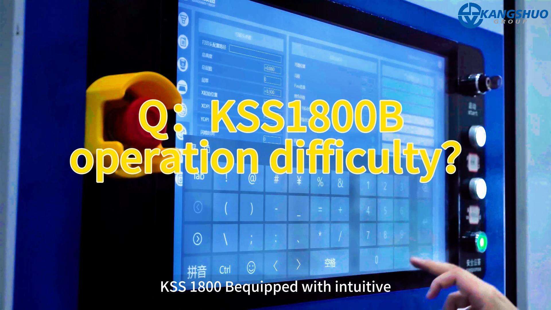 KSS1800B में एक अंतर्ज्ञानी टच स्क्रीन इंटरफ़ेस आती है