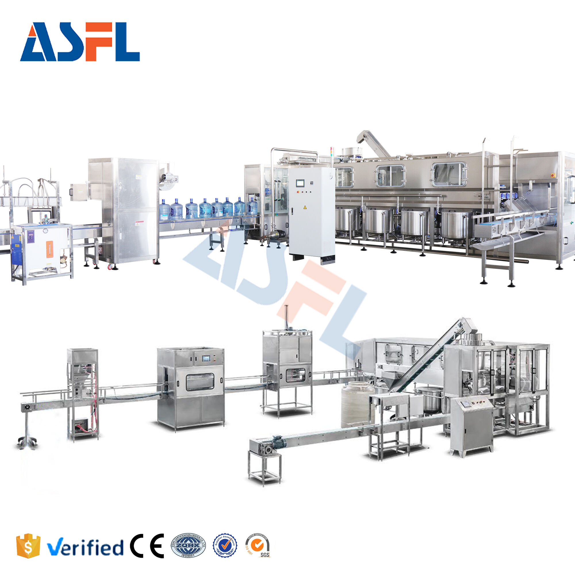 Máquina de Enchimento de Garrafão de 5 Galões Ace-Filling - Linha Chave na Mão para Garrafões Grandes, Automação Completa e Desempenho Confiável