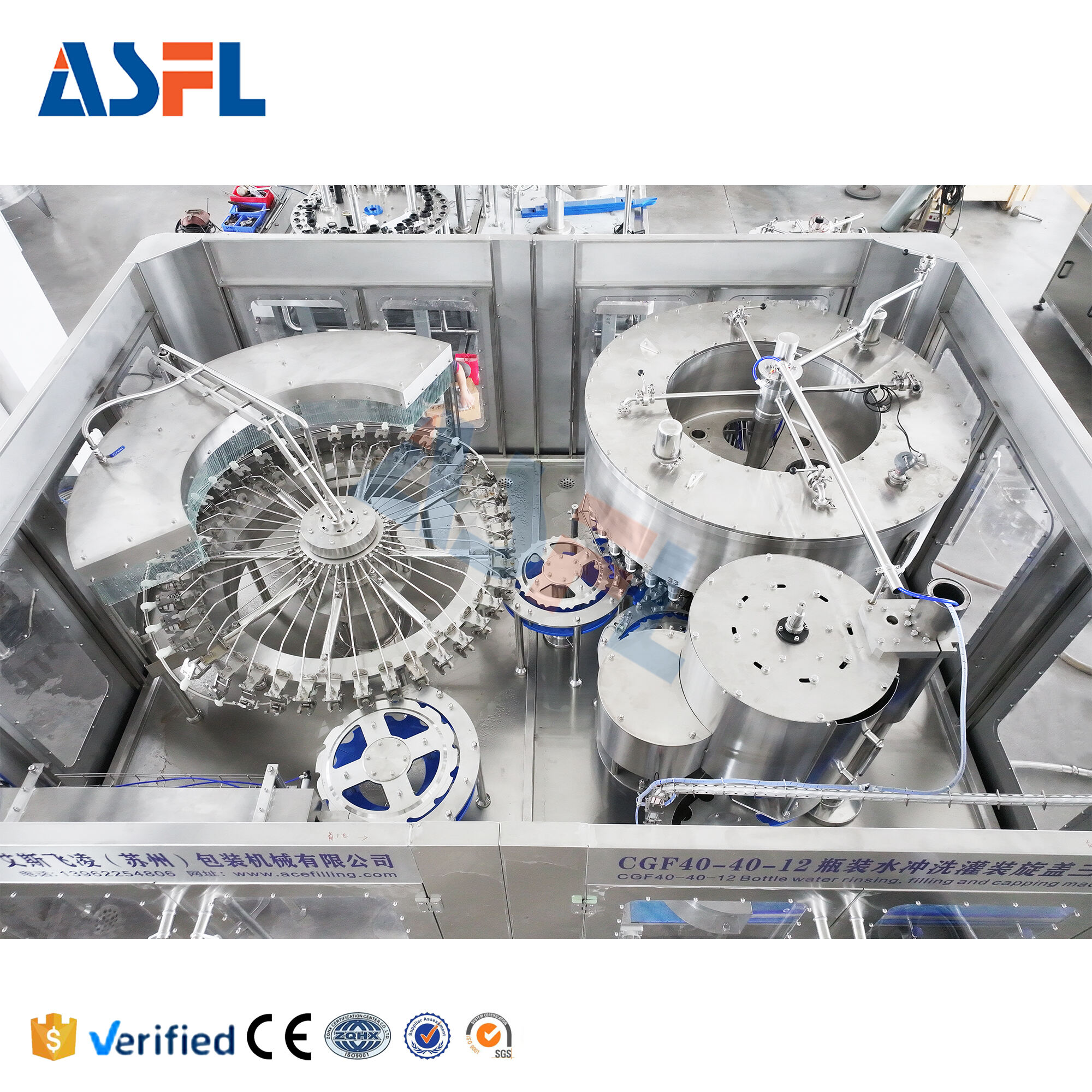 Máquina de Enchimento de Garrafas Grandes para Jerrycans de 3-5 Galões