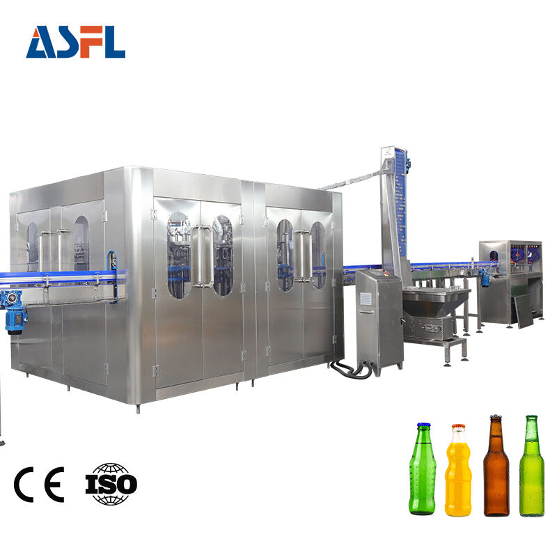 Carbonated Glass Bottle Filling Machine