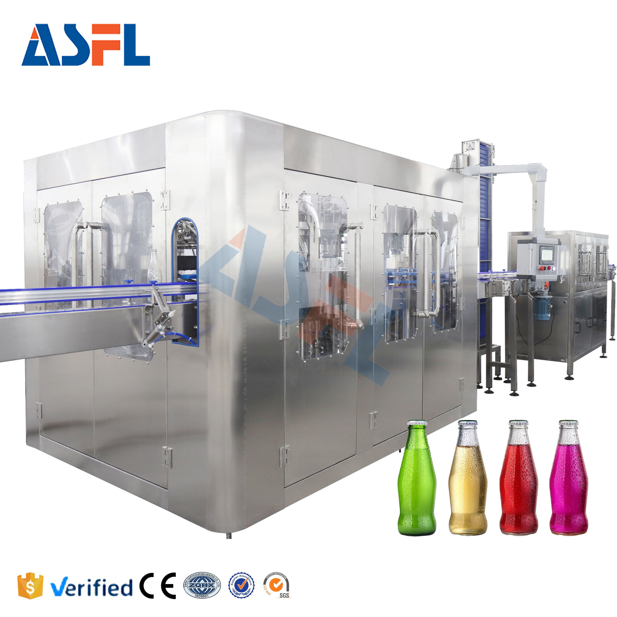 مملئ زجاجات لل beverages الغازية والبيرة