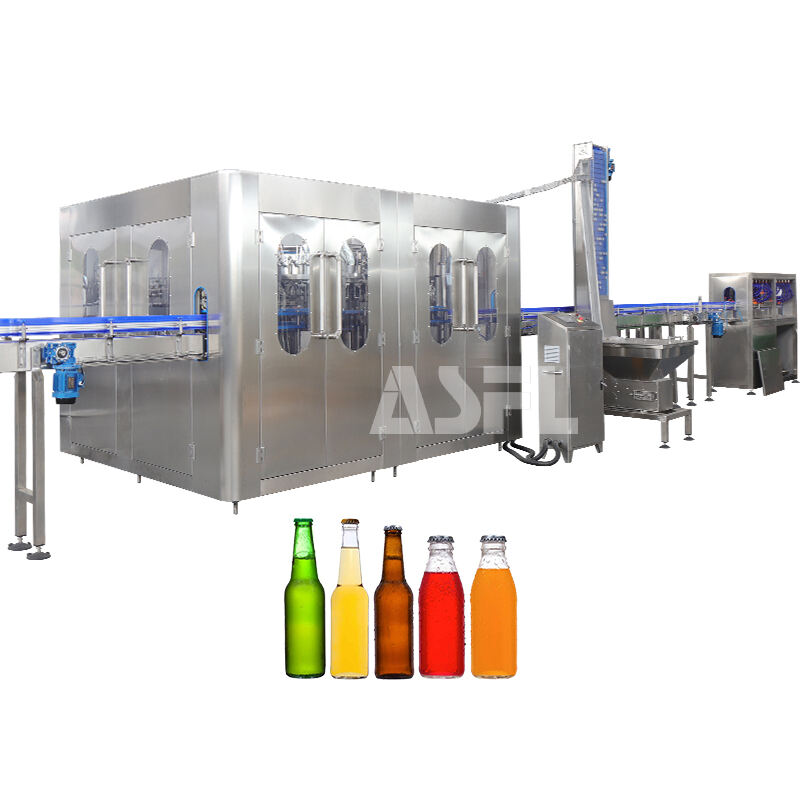 Carbonated glass bottle filling machine