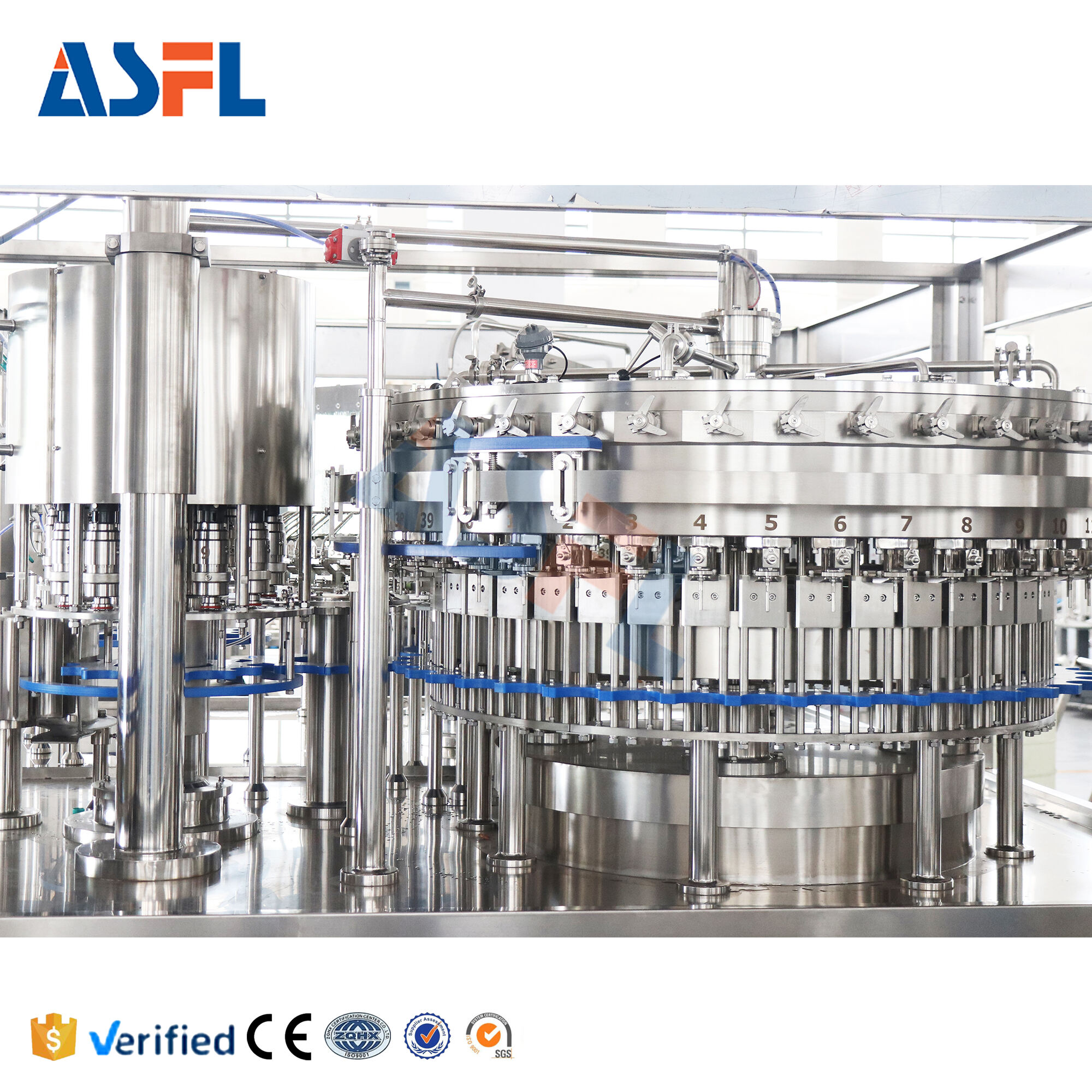 Ace-Filling Carbonated Beverage Filling Machine - Monoblock for Sparkling Water, Soda & Carbonated Drinks
