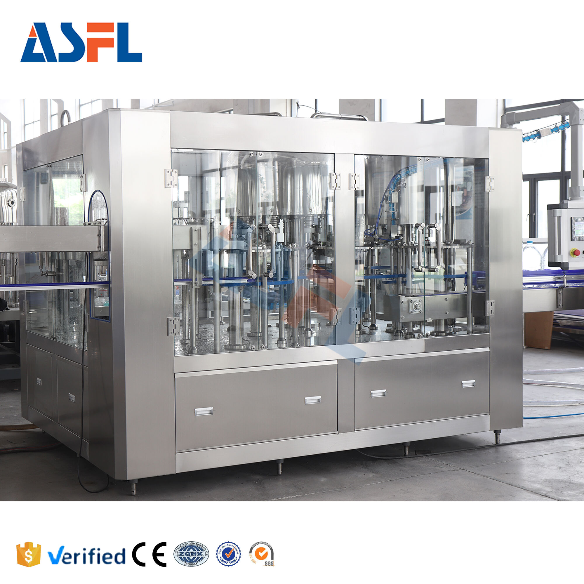 Complete Beer Bottling Machine Line with Counter-Pressure Filling