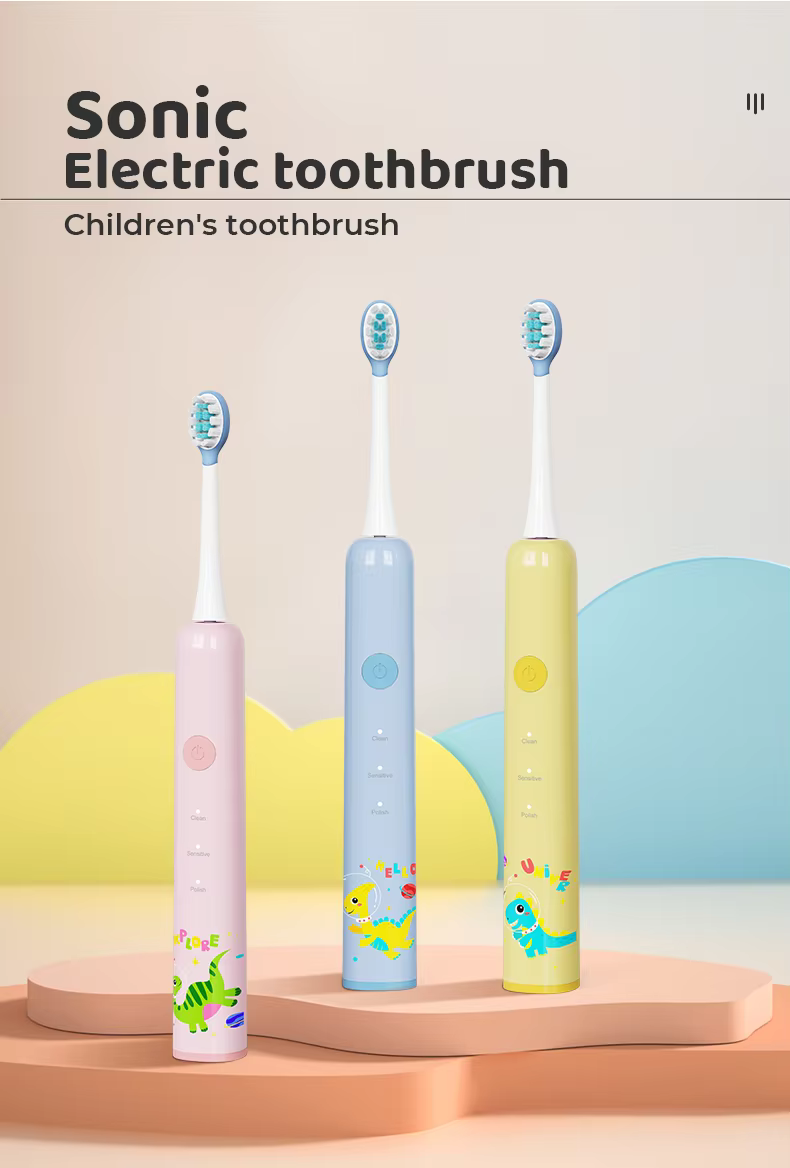 IPX7 Waterproof Cartoon Children Electric Toothbrush details