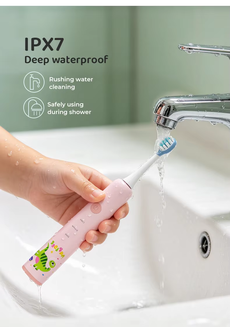 IPX7 Waterproof Cartoon Children Electric Toothbrush manufacture