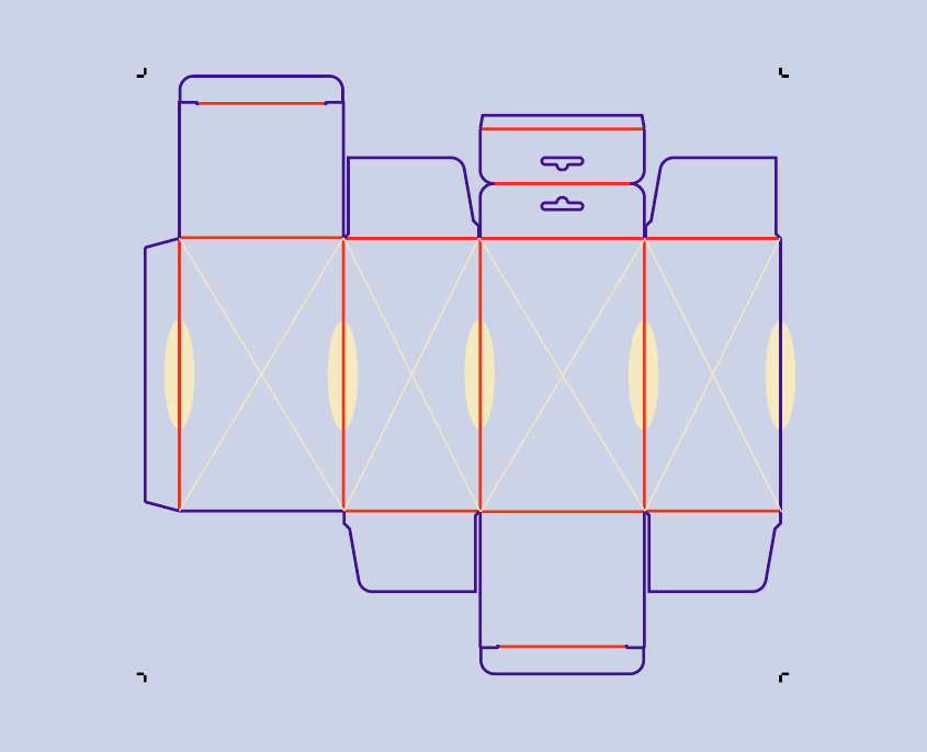 صندوق طي مع تعليق-120x100x200mm  