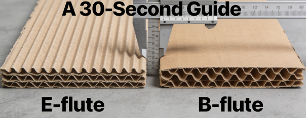 E-flute vs. B-flute bølget pap: En 30-sekunders guide