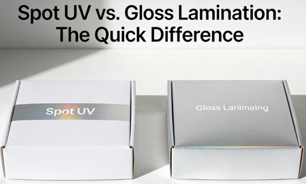 Spot UV mod glanslaminering: Den hurtige forskel